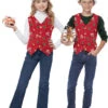Red Christmas Holiday Vest Kids Costume -PARTY SUPPLIES SHOP 00546 vest00 4e554f91 120c 4d85 8f50 e6fd3ee4200d
