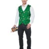 Green Christmas Holiday Mens Vest