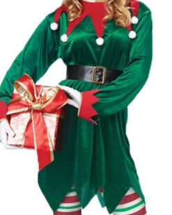 Christmas Elf Adult Costume -PARTY SUPPLIES SHOP 01554 xmaself00