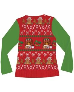 Christmas Vest Womens T Shirt -PARTY SUPPLIES SHOP 116450 xmasvest3