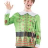 Christmas Elf Faux Real Long Sleeve Shirt -PARTY SUPPLIES SHOP 122018 elf