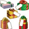 Mini Christmas Gift Cutouts Pack Of 10 2 Mini Christmas Gift Cutouts Pack Of 10 -PARTY SUPPLIES SHOP 22273 gifts