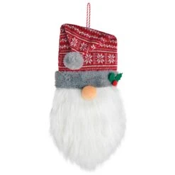 AMSCAN Christmas Gnome Plush Door Hanger Decoration