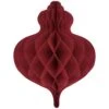 AMSCAN Christmas Honeycomb Red Bauble Decoration 40cm