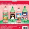 Christmas Soft Drink Bottle Labels 1 Christmas Soft Drink Bottle Labels -PARTY SUPPLIES SHOP 62546 softdrink