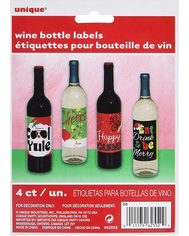 Christmas Wine Bottle Labels 3 Christmas Wine Bottle Labels