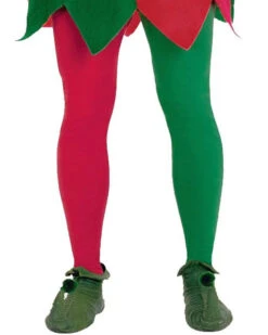 Red And Green Christmas Tights