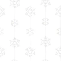 AMSCAN Rustic Christmas Snowflake Garland