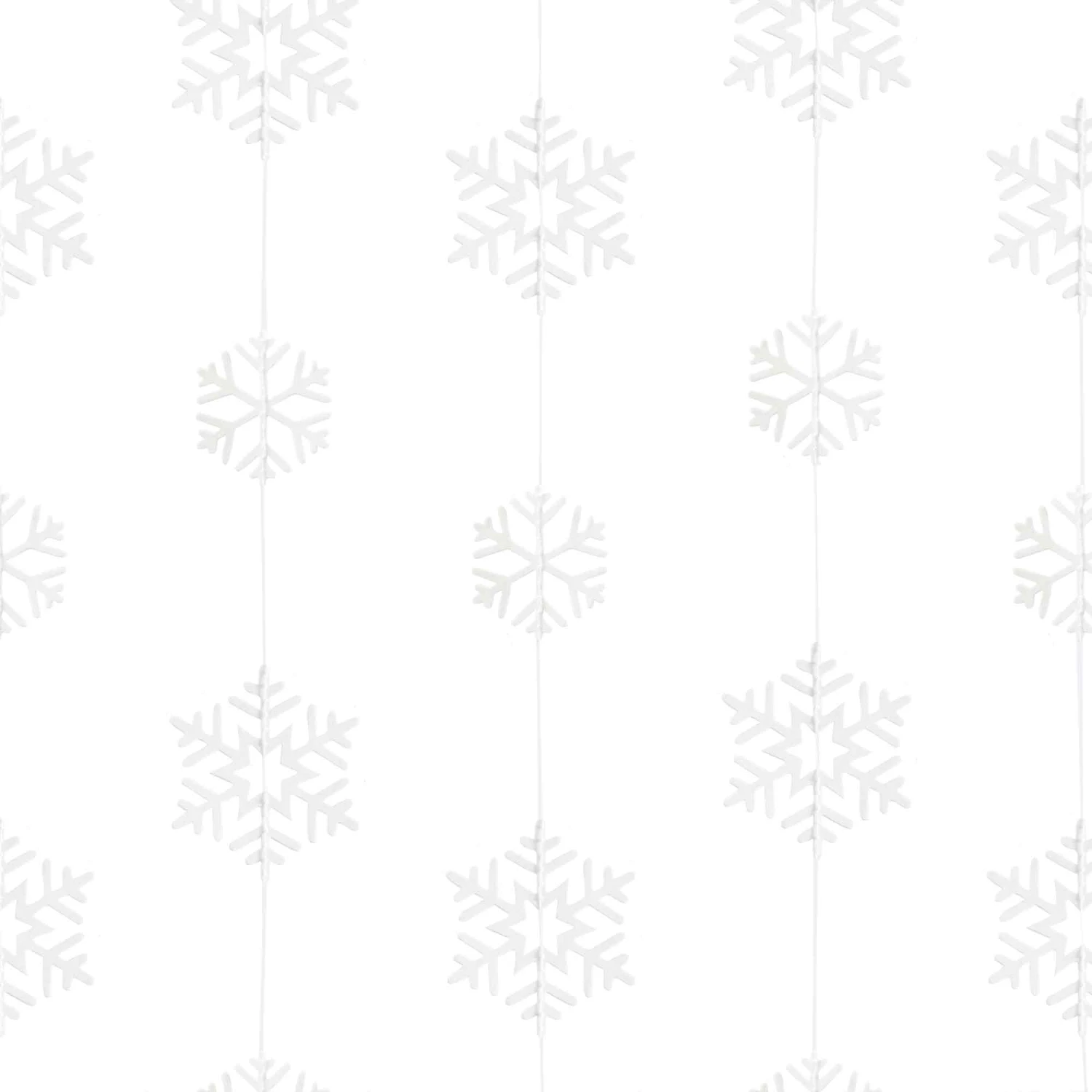 AMSCAN Rustic Christmas Snowflake Garland 3 AMSCAN Rustic Christmas Snowflake Garland