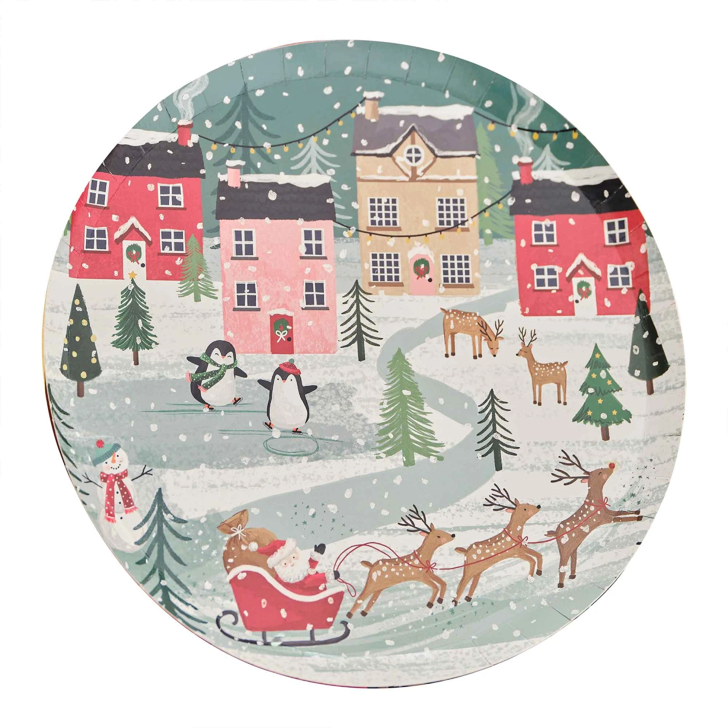 AMSCAN Merry Little Christmas Paper Plates 3 AMSCAN Merry Little Christmas Paper Plates