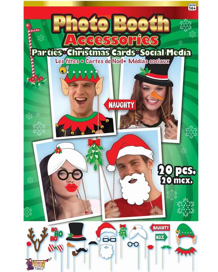 Forum Novelties Christmas Photo Booth Prop Kit 3 Forum Novelties Christmas Photo Booth Prop Kit