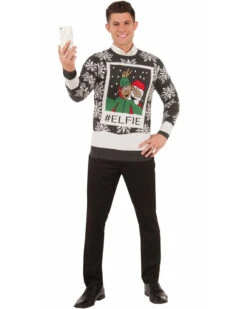 Forum Novelties Christmas Elfie Mens Sweater