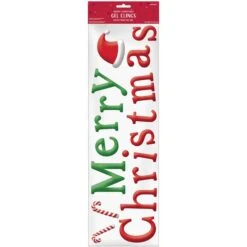 AMSCAN Merry Christmas Gel Cling Decoration