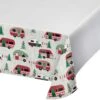 AMSCAN Christmas Campers Tablecover Border Print Paper 137cm X 259cm -PARTY SUPPLIES SHOP b508bc3afe3f0ddd042970a40cad5c4f