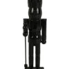 Black Christmas Wood Nutcracker Standing 36cm