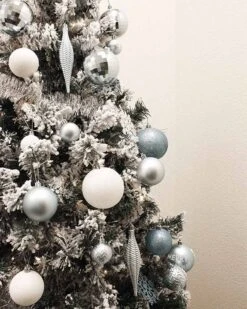 Blue And White Christmas Ornaments Pack Of 133 -PARTY SUPPLIES SHOP blue and white christmas ornaments pack of 133 30250 3