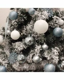 Blue And White Christmas Ornaments Pack Of 133 -PARTY SUPPLIES SHOP blue and white christmas ornaments pack of 133 30250 4