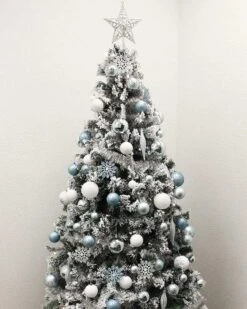 Blue And White Christmas Ornaments Pack Of 133 -PARTY SUPPLIES SHOP blue and white christmas ornaments pack of 133 30250 5