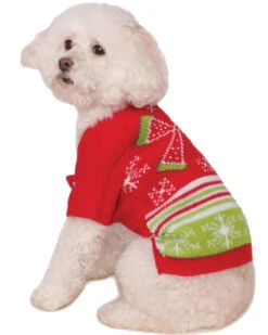 Bow Ugly Christmas Sweater Pet Costume