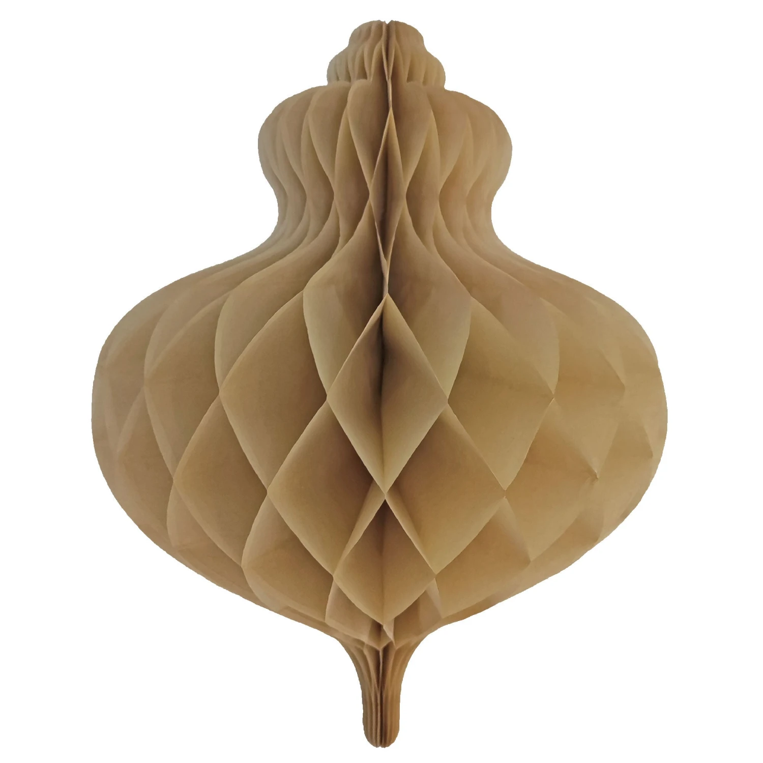 AMSCAN Christmas Honeycomb Natural Bauble Decoration 40cm 3 AMSCAN Christmas Honeycomb Natural Bauble Decoration 40cm