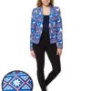Christmas Blue Nordic Womens Suitmeister Jacket