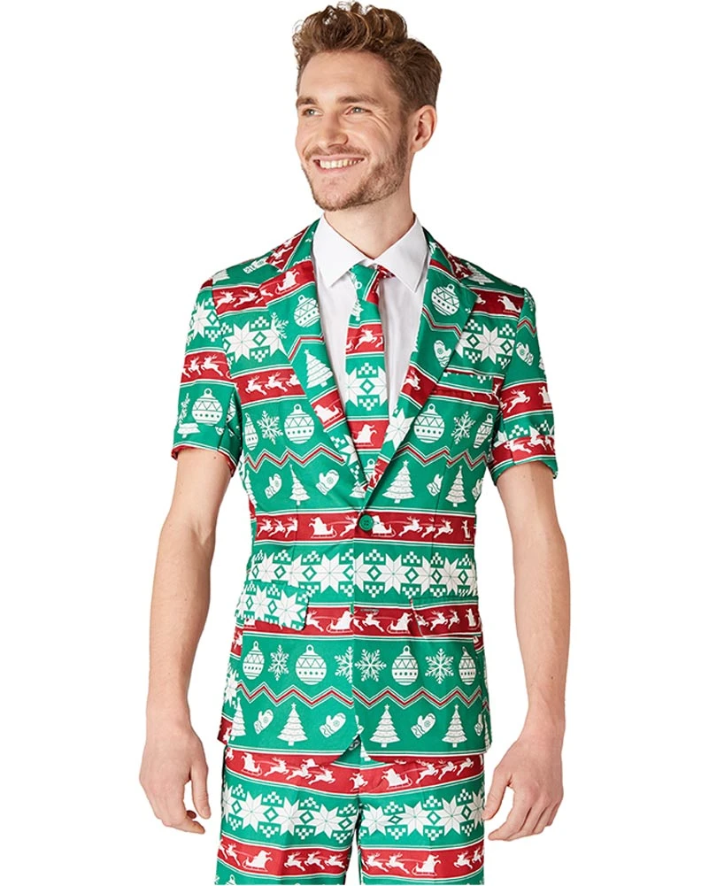 Christmas Green Nordic Mens Summer Suitmeister 4 Christmas Green Nordic Mens Summer Suitmeister - Image 2