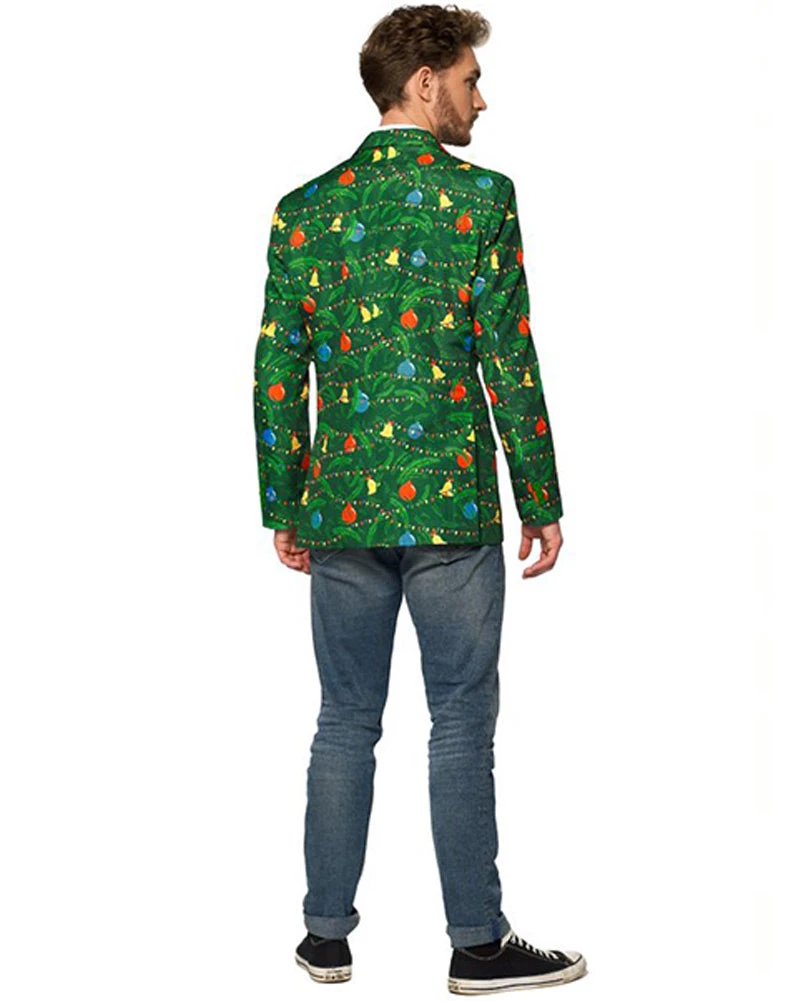 Christmas Green Tree Light Up Mens Suitmeister Jacket 6 Christmas Green Tree Light Up Mens Suitmeister Jacket - Image 4