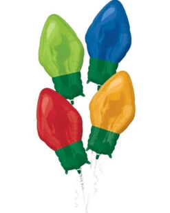 AMSCAN Christmas Light Bulbs Balloon Kit
