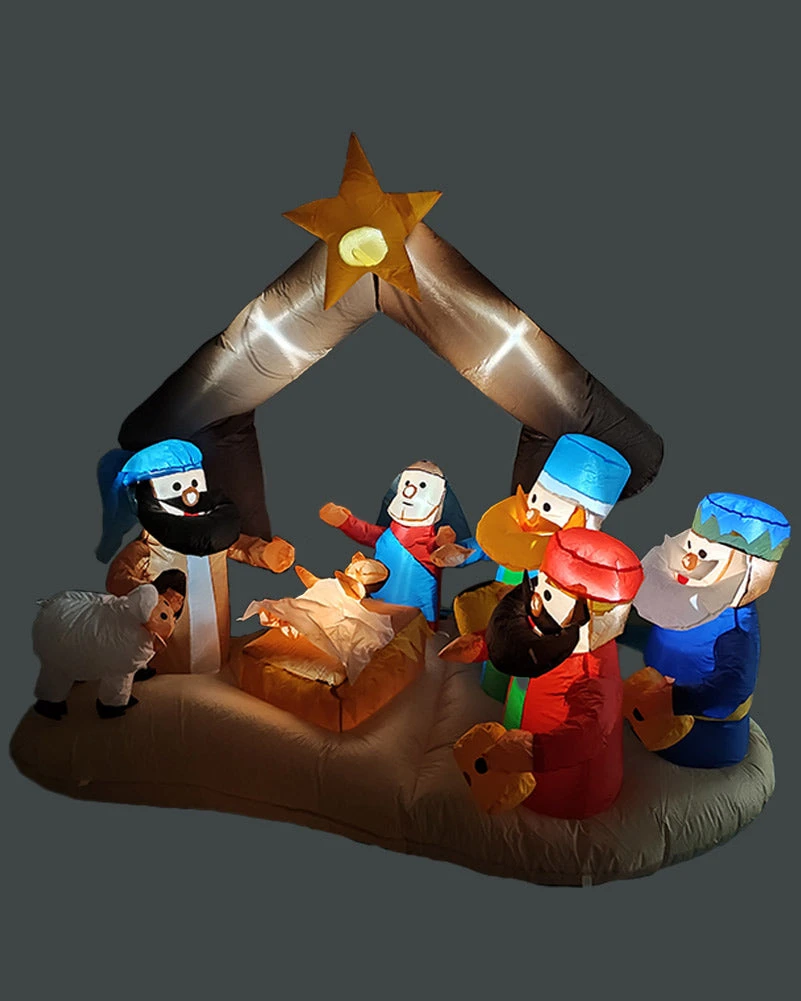 Christmas Nativity Scene Lawn Inflatable 1.6m 4 Christmas Nativity Scene Lawn Inflatable 1.6m - Image 2