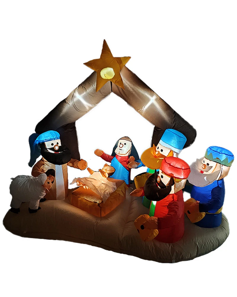 Christmas Nativity Scene Lawn Inflatable 1.6m 5 Christmas Nativity Scene Lawn Inflatable 1.6m - Image 3