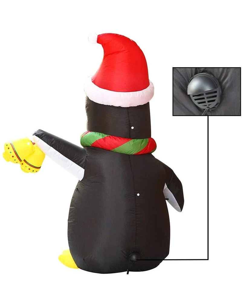 Christmas Penguin Lawn Inflatable 1.5m 6 Christmas Penguin Lawn Inflatable 1.5m - Image 4