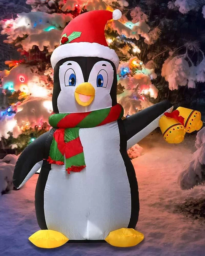 Christmas Penguin Lawn Inflatable 1.5m 4 Christmas Penguin Lawn Inflatable 1.5m - Image 2