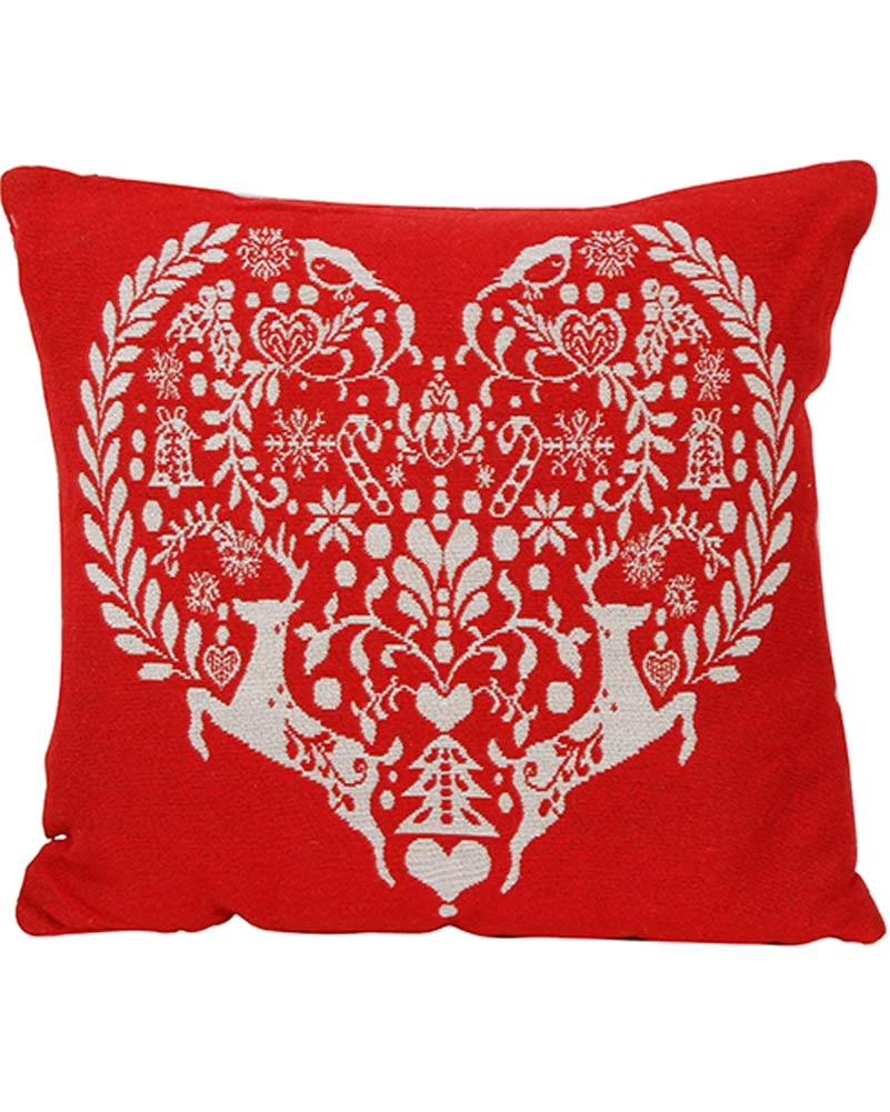 Christmas Scandi Design Polyester LED Cushion 45cm 3 Christmas Scandi Design Polyester LED Cushion 45cm