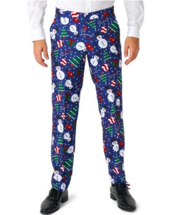 Christmas Snowman Blue Mens Suitmeister -PARTY SUPPLIES SHOP christmas snowman blue mens suitmeister obas1043 5