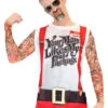 Christmas Tattoos And Suspenders Mens Costume