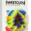 Christmas Tree Cookie Cutters Pack Of 5 -PARTY SUPPLIES SHOP christmas tree cookie cutters pack of 5 swccht5cut