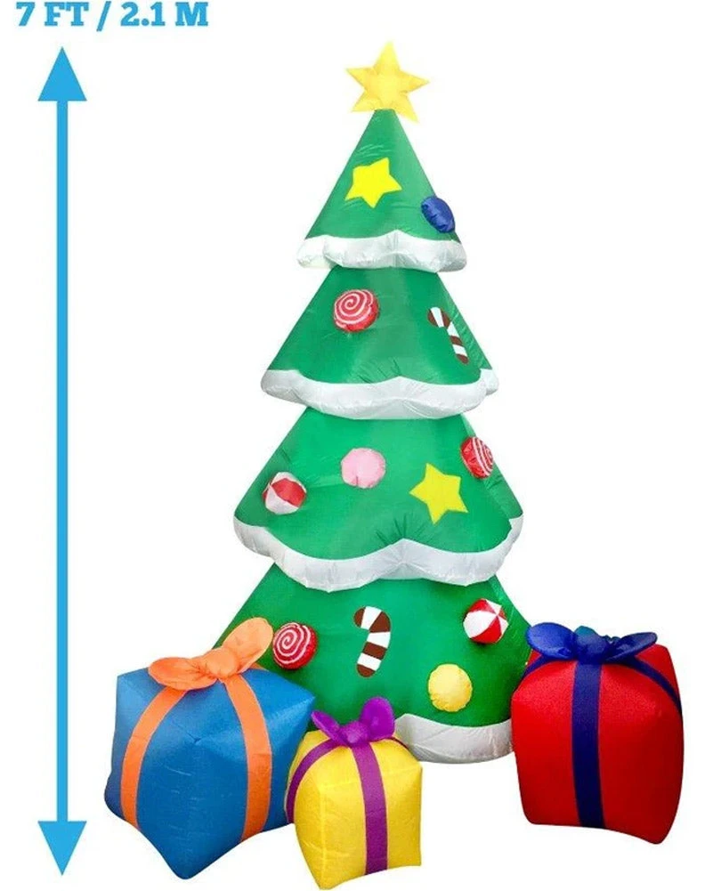 Christmas Tree With Presents Lawn Inflatable 2.1m 8 Christmas Tree With Presents Lawn Inflatable 2.1m - Image 6