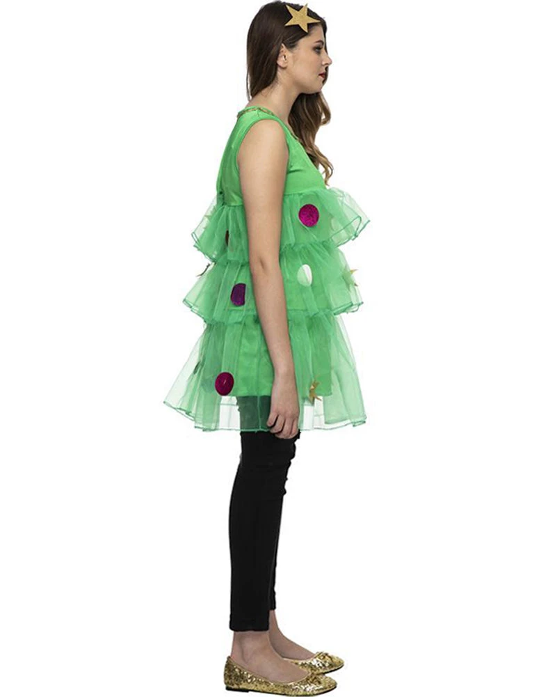Pretty Christmas Tree Tunic Womens Costume 4 Pretty Christmas Tree Tunic Womens Costume - Image 2