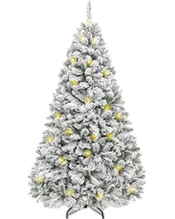 Deluxe Prelit Snowy Christmas Tree 1.8m