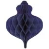 AMSCAN Christmas Honeycomb Navy Bauble Decoration 40cm