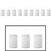 AMSCAN Christmas Frosty White Lantern Garland -PARTY SUPPLIES SHOP frosty white paper lantern garland 2205508