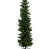 Green Deluxe Prelit Scandi Skinny Christmas Tree 1.8m
