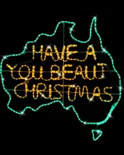 Green-Gold U Beaut Christmas LED Ropelight 1m