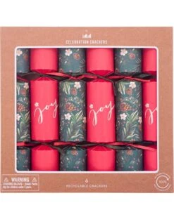 Kraft Winter Foliage Christmas Crackers Pack Of 6 7 Kraft Winter Foliage Christmas Crackers Pack Of 6 -PARTY SUPPLIES SHOP kraft winter foliage christmas crackers pack of 6 kt0110 2