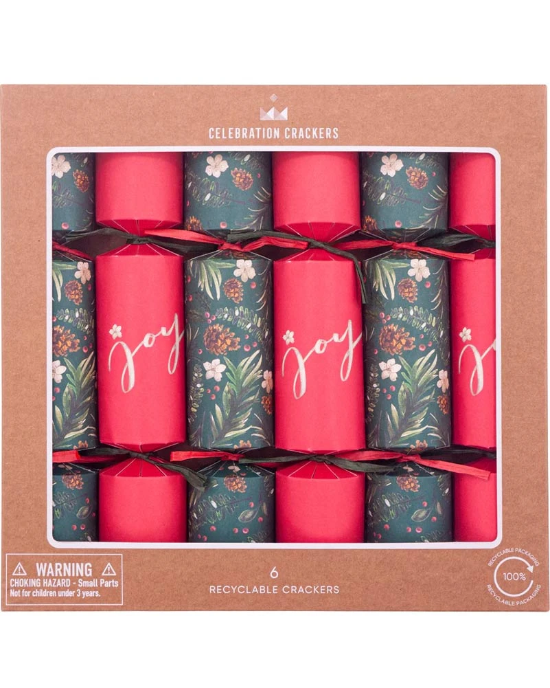 Kraft Winter Foliage Christmas Crackers Pack Of 6 5 Kraft Winter Foliage Christmas Crackers Pack Of 6 - Image 3