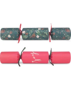 Kraft Winter Foliage Christmas Crackers Pack Of 6