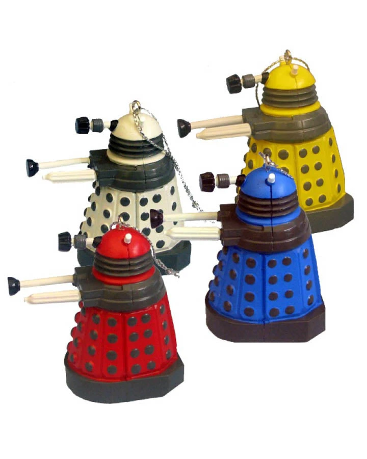 Doctor Who Dalek Christmas Ornaments Set Of 4 4 Doctor Who Dalek Christmas Ornaments Set Of 4 - Image 2