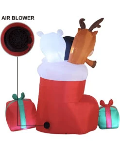 Large Christmas Socks Lawn Inflatable 1.8m -PARTY SUPPLIES SHOP large christams socks lawn inflatable 1.8m 4