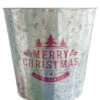 Merry Christmas Iron Plant Pot 30cm 1 Merry Christmas Iron Plant Pot 30cm -PARTY SUPPLIES SHOP merry christmas iron plant pot 30cm xm3079