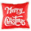 Merry Christmas LED Cushion With Fur Trim 44cm -PARTY SUPPLIES SHOP merry christmas led cushion with fur trim 44cm xm9324